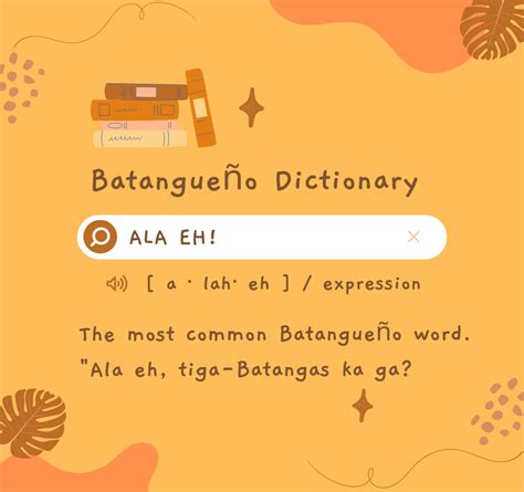 Batangan Lingo: Learning Batangueño Words and Their Meaning.
